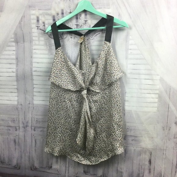 ToTo Collection Tops - ToTo Collection Satin Floral Tank Top 1X